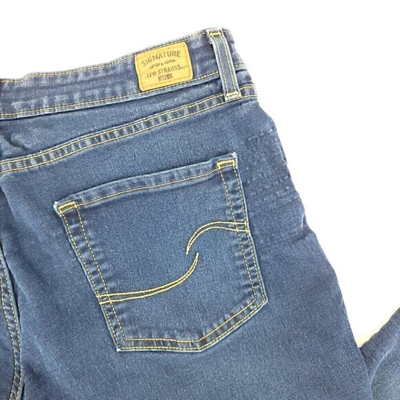 Levi's Women's 14M Mid Rise Skinny Blue Flexible Comfortable Denim Jeans - Picture 12 of 15